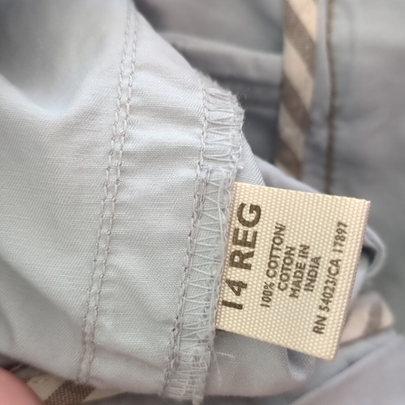 Old Navy Mid Rise Y2K Wide leg Stone Gray Boho Office Career Weekend Pants Sz 14 - Picture 6 of 6